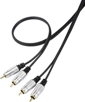 SpeaKa Professional SP-7870144 Audio-Kabel 1 m 2 x RCA Schwarz