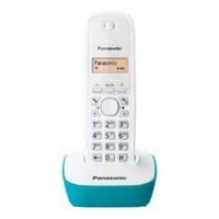 Panasonic KX-TG1611 Teléfono DECT Identificador de llamadas Turquesa, Blanco