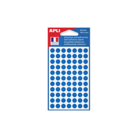 APLI 111832 selbstklebendes Etikett Rund Dauerhaft Blau