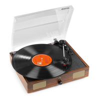 Fenton RP106W Audio-Plattenspieler mit Riemenantrieb Holz