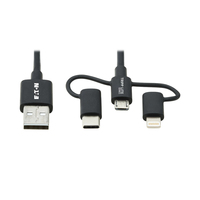 Tripp Lite M101-006-LMC-BK kabel USB 1,83 m USB 2.0 USB A Micro-USB B Czarny