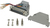Secomp 12.03.8025 tussenstuk voor kabels RS232 (DB25) RJ45 Grijs