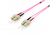 Digital Data Communications 255526 InfiniBand/fibre optic cable 10 m SC OM4 Black, Grey, Red, Violet