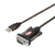 UNITEK Y-105 kabel równoległy Czarny 1,5 m USB Typu-A DB-9