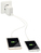 Leitz 65200001 ładowarka do urządzeń przenośnych Smartfon, Tablet Biały Prąd przemienny Wewnętrzna