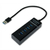 MCL USB3-M104B/N hub de interfaz USB 3.2 Gen 1 (3.1 Gen 1) Type-A Negro