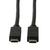 LogiLink CU0128 USB cable 0.5 m USB 3.2 Gen 2 (3.1 Gen 2) USB C Black
