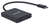 Manhattan USB-C auf Dual HDMI-Konverter – MST-Hub, USB-C Stecker auf zwei HDMI-Ports; Modi Gespiegelt, Erweitert und Videowand unterstützt, 4K@30Hz, schwarz