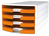 HAN 1013-51 bac de rangement de bureau Plastique, Polystyrène Orange, Blanc