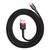 Baseus CALKLF-C19 Lightning kábel 2 M Fekete, Vörös