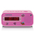 Lenco CR-205 Reloj despertador digital Rosa