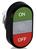 ABB 1SFA611132R1108 panel przyciskowy Czarny, Zielony, Szary, Czerwony