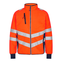 Safety Fleece Jacke - 6XL - Orange/Blue ink - Orange/Blue ink | 6XL: Detailansicht 1