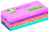 Bloczek samoprzylepny Q-CONNECT Rainbow, 38x51mm, 3x4x100 kart., mix kolorów