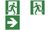 EXACOMPTA Hinweisschild "Pfeil rechts", grün/weiß (8703118)