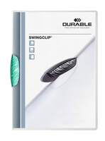 Durable SWINGCLIP 30 Document Swing Clip File Folder | 25 Pack | A4 Dark Green