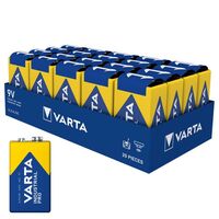 4022 B20 - Varta Industrial 9V Battery (6LR61 PP3 MN1604 ID1604) Alkaline pack of 20.