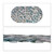 Relaxdays Badewannenmatte Steinoptik, rutschfeste Badeeinlage mit Saugnäpfen, waschbare Rutschmatte, 36 x 68 cm, natur