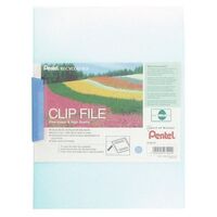 Pentel Recycology Clip File A4 Blue (Pack 10)
