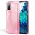 NALIA Glitzer Handyhülle für Samsung Galaxy S20 FE, Bling Handy Cover Schutz Case TPU Pink