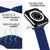 NALIA Tessuto Intrecciato Cinturino Smart Watch compatible con Apple Watch Bracciale SE Series 8/7/6/5/4/3/2/1, 38mm 40mm 41mm, per iWatch Orologio Donna Uomo Blu