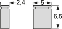 Kurzschlussbrücke, RM 2.54 mm, 250 V, 1.5 A, vergoldet, blau, 10144313