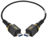 USB 3.0 Verbindungskabel, PushPull (V4) Typ A auf PushPull (V4) Typ A, 5 m, schw