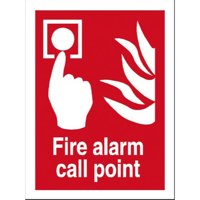 Stewart Superior Fire Alarm Call Point Sign 150x200mm