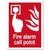 Stewart Superior Fire Alarm Call Point Sign 150x200mm