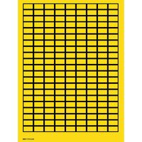 Blank Write-On Labels on , sheets - Yellow without ,