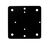 SYSTEM X - Mounting Adaptor Plate, Black System X Mounting Adaptor Plate, Wall plate, Black, Steel, BTV112, BTV113, BTV114,Monitor Mount Accessories
