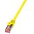 0.5m Cat.6 S/FTP networking cable Yellow Cat6 S/FTP (S-STP)