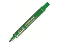 Pentel N50 Permanente Marker, Ronde Punt, 1,5 - 3 mm, Groen (pak 12 stuks)