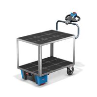 Assembly trolley with electric drive