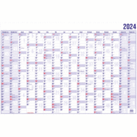 Wandplaner A4 16 Monate Kalendarium 2024