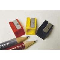 Bleistiftspitzer für dicke Stifte farbig sortiert