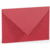 Briefumschlag C6 Nassklebung Seidenfutter Rot