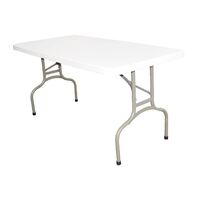 Bolero Foldaway Rectangular Table Made of Polypropylene and Steel 737X1520X753mm