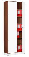 Anbau-Flügeltürenschrank Büroschranksystem MODUFIX, HxBxT: 1875 x 600 x 420 mm | BKK0283-NUWE