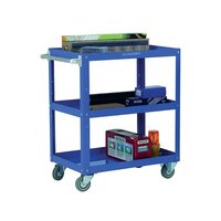 Works 3-Tier Trolley Blue (W500 x D820 x H900mm, 150kg Capacity) 329946