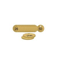 33mm Traffolyte valve marking tags - Bronze Effect (26 to 50)