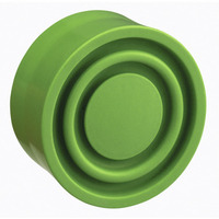 Grüne Schutzkappe für runden flachen Drucktaster Ø22