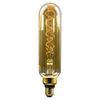 LED Röhrenlampe T65, E27, 5W 1800K 250lm, Glas gold VSS, 27.5x6.5cm