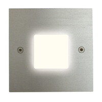 LED Wandeinbauleuchte für Schalterdosen, IP20, Edelstahl, 1W 2900K-3100K 14lm