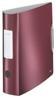 180 Active Style Lever Arch File Polypropylene A4 80mm Spine Width Garnet Red (P