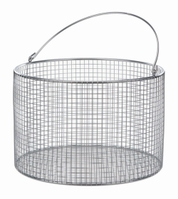 300mm Wire baskets with handle round stainless steel