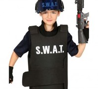 Chaleco antibalas de Policía SWAT infantil Universal Niños