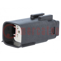 Connector: automotive; MX150L; male; plug; for cable; PIN: 6; IP67