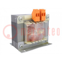 Transformer: mains; 300VA; 400VAC; 24V; Leads: terminal block; IP00