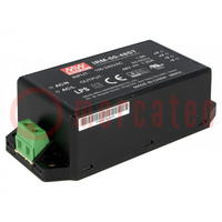 Power supply: switched-mode; for building in,modular; 60W; 48VDC